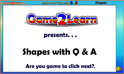 2D and 3D shapes with Q&A screenshot