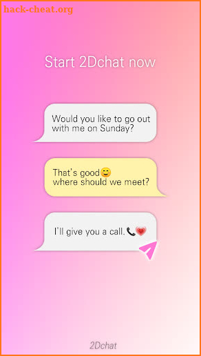 2D chat - Anime chara chat game screenshot