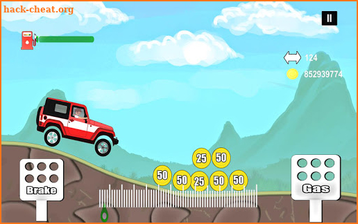 2D Hill Tracks Car Racing Game screenshot