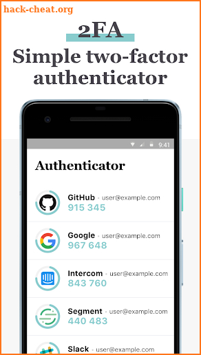 2FA - Authenticator screenshot