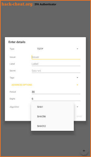 2FA - Two-factor Authentication screenshot