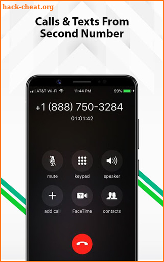 2nd Line Second Phone number free Text & Call Tips screenshot