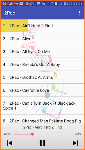 2Pac music screenshot