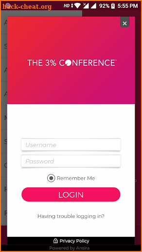 3% Conference screenshot