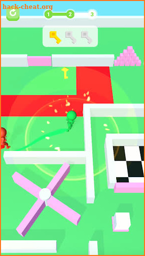 3 Keys Maze Run 3D io screenshot