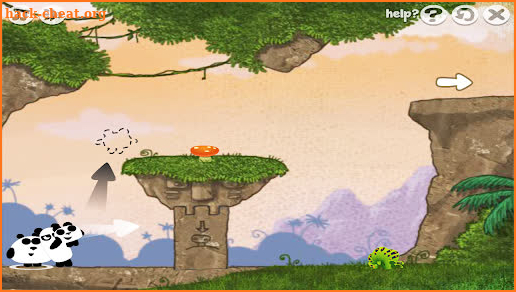 3 Pandas Night Physics Game screenshot