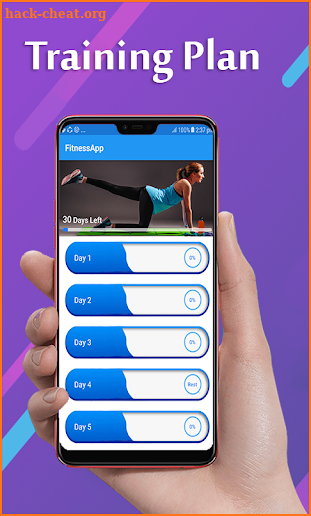 30 Daily Exercise & Workout Fitness Trainer screenshot