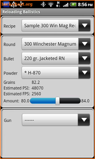 300 Win Magnum Ballistics Data screenshot