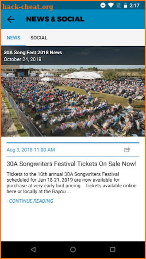 30A Songwriters Festival screenshot