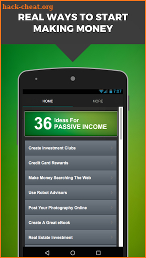 36 Ideas for Passive Income screenshot