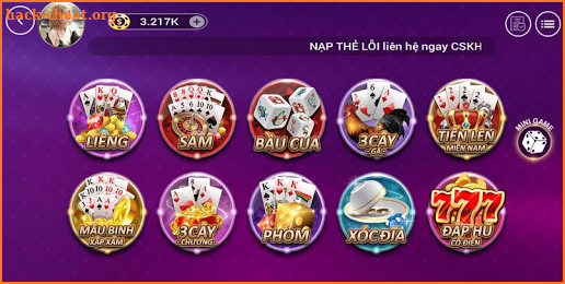 368 Club - Game bai, danh bai tien len online screenshot