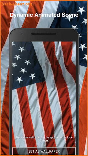 3D American Flag Live Wallpaper screenshot