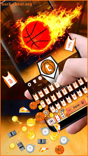 3D Basketball Gravity Keyboard Theme screenshot