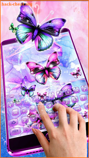 3D Beautiful Butterfly Parallax Keyboard Theme screenshot