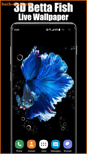 3D Betta Fish Live Wallpaper screenshot