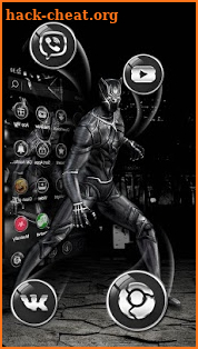 3D Black Hero Theme screenshot