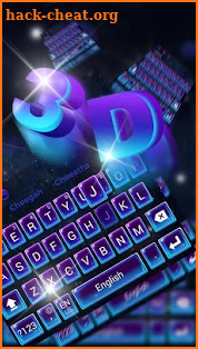 3D Black Keyboard Theme screenshot