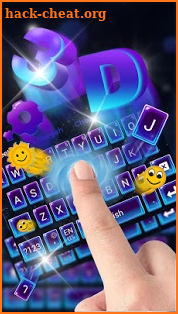 3D Black Keyboard Theme screenshot