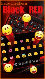 3D Black Red Keyboard screenshot