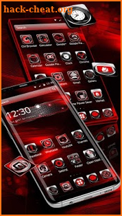 3d black red theme screenshot