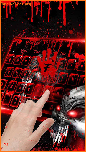 3D Blood Skull Keyboard screenshot