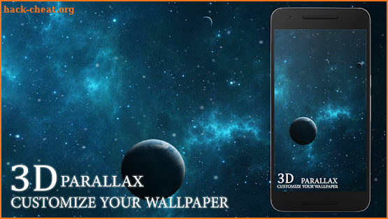 3D Blue Dark Sky parallax wallpapers screenshot