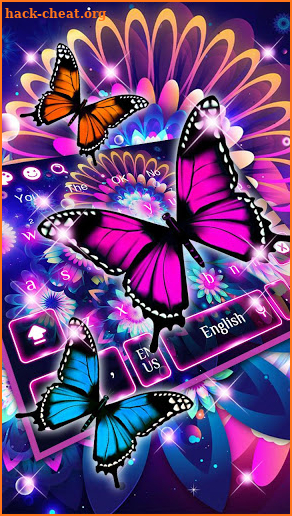 3D Butterfly Keyboard screenshot