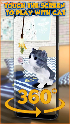 3D Cat Teaser Live Wallpaper screenshot