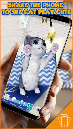 3D Cat Teaser Live Wallpaper screenshot
