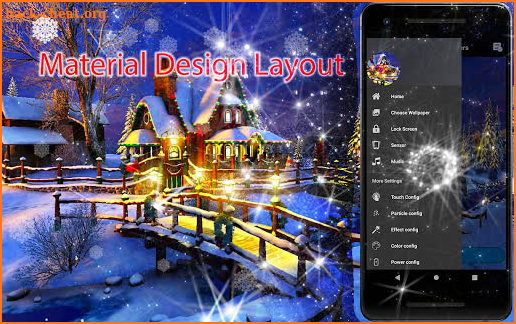 3D Christmas Wallpaper - Screen Lock, Sensor, Auto screenshot