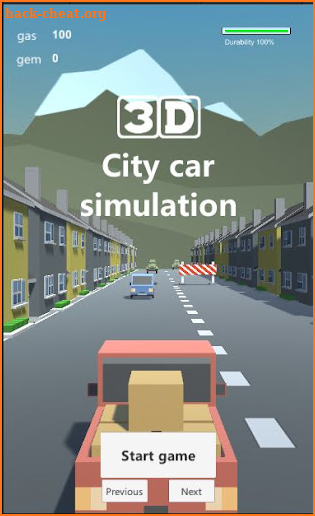 3d city car simulation screenshot