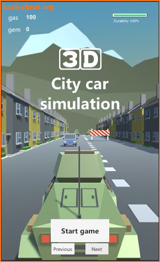 3d city car simulation screenshot