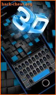 3D Classic Business Blue Keyboard Theme screenshot