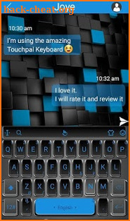 3D Classic Business Blue Keyboard Theme screenshot