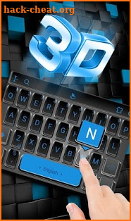 3D Classic Business Blue Keyboard Theme screenshot