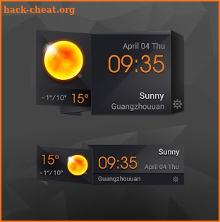 3D Clock Current Weather Free screenshot