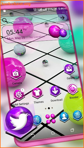 3D Color Balls Launcher Theme screenshot