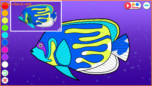 3D Coloring App Dancing Fishes screenshot