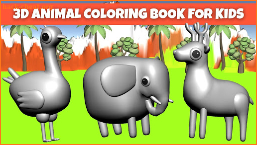 3D Coloring Book For Kids: Animal Coloring Pages screenshot