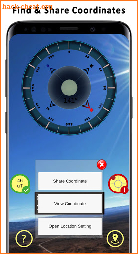 3D Compass 360: Gyro Compass - Find True North screenshot