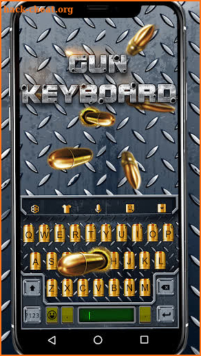 3D Cool Gun and Bullet Shooting Theme Keyboard screenshot