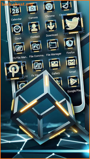 3D Cube Launcher Theme screenshot