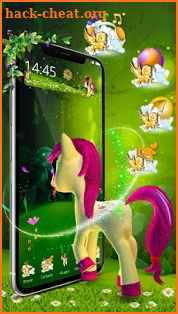 3D Cute Baby Pony theme screenshot