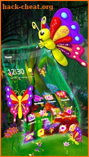 3D Cute Buttefly Theme screenshot