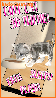 3D Cute Cat Live Wallpaper screenshot