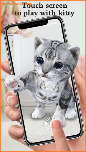 3D Cute Kitty lock screen for you screenshot