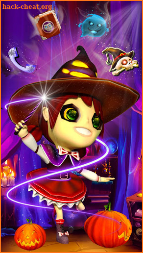 3D Cute Magic Witch Theme screenshot