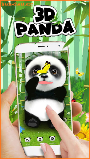 3D Cute Panda Theme screenshot