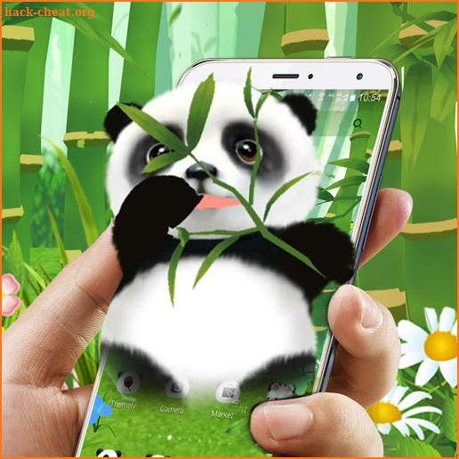 3D Cute Panda Theme screenshot