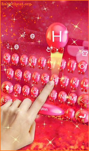 3D Diamond Bow Keyboard Theme screenshot